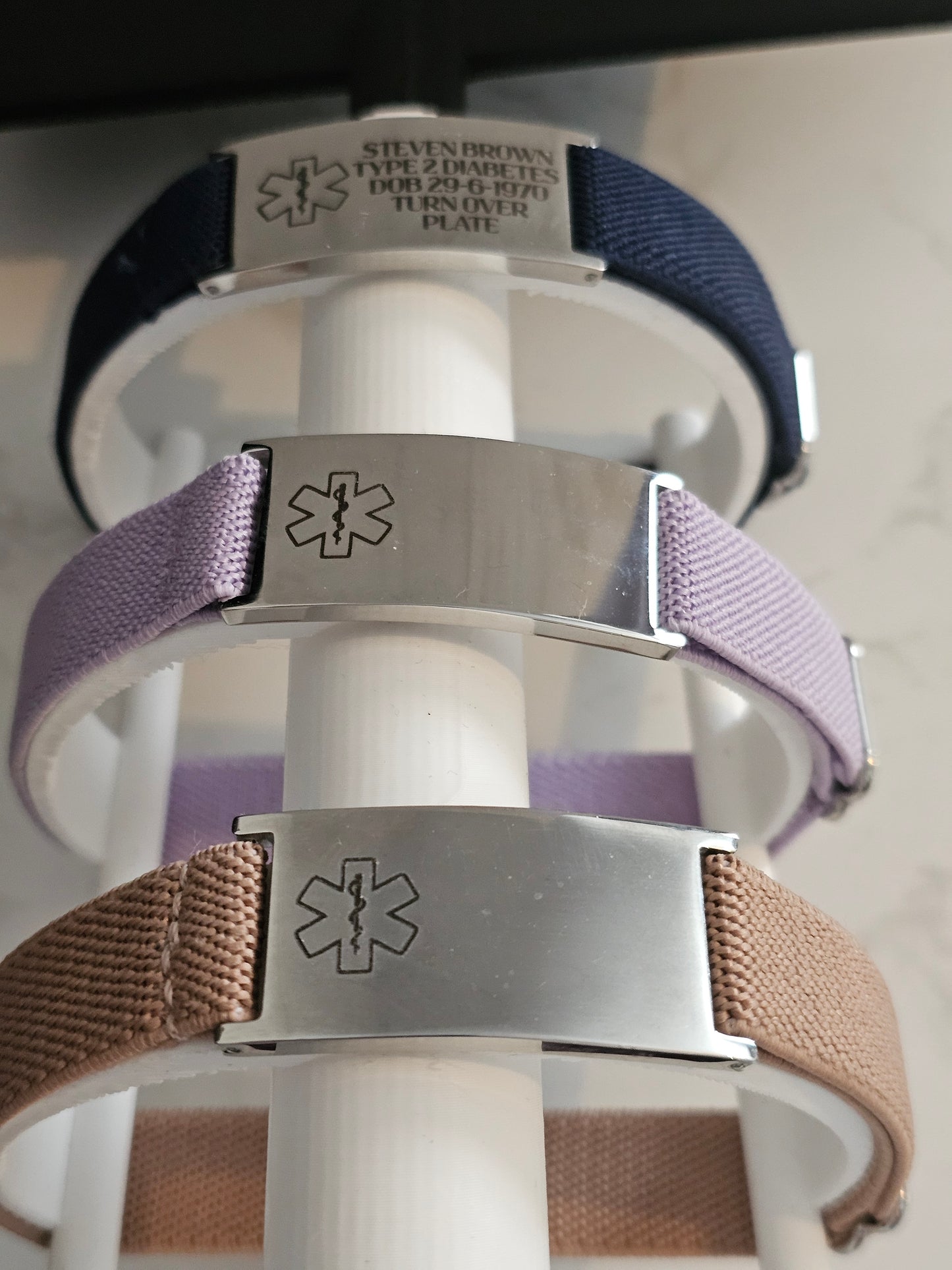 Personalised ID Bracelet/ Custom Engraved Alert Bracelet