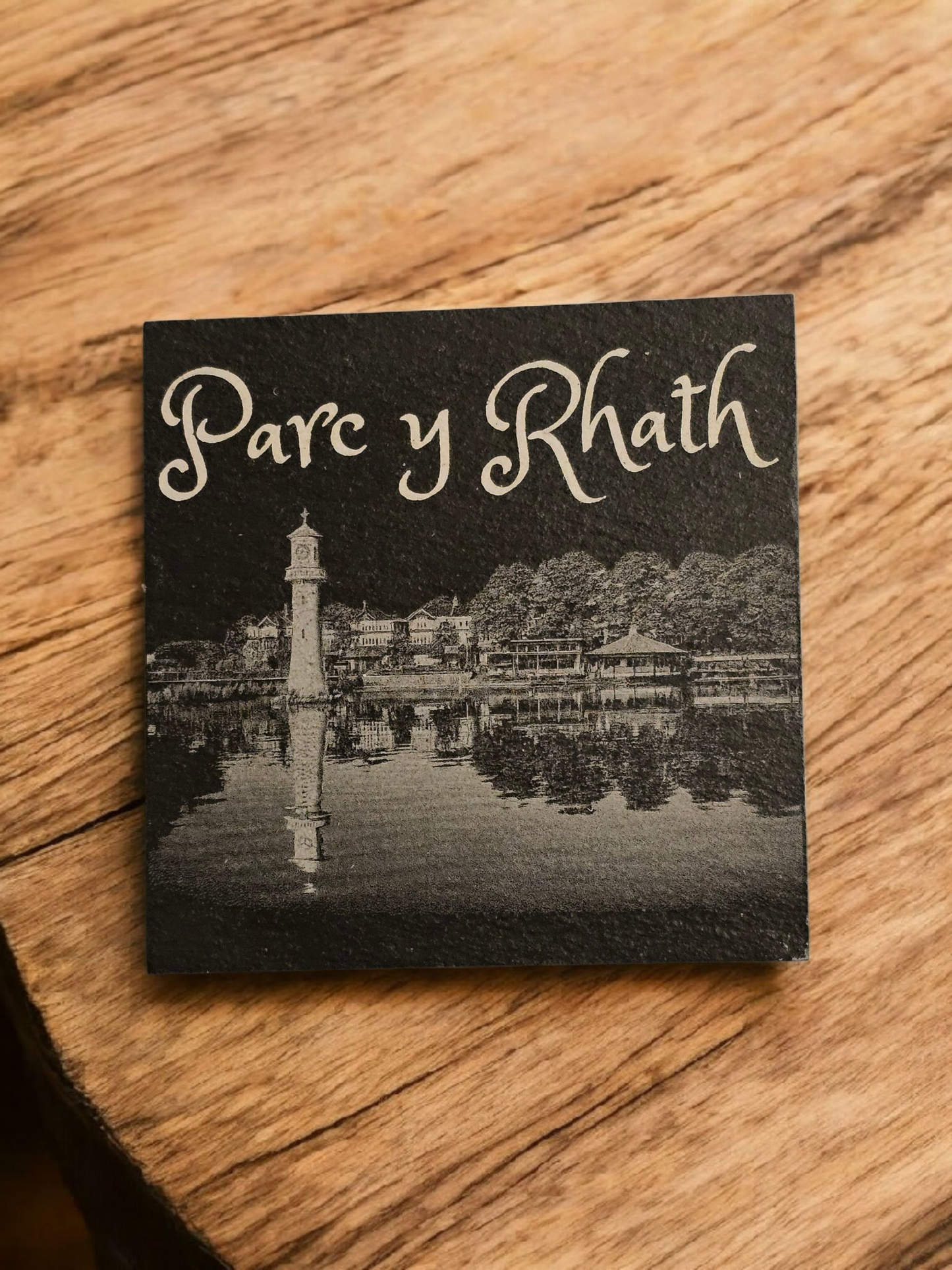 Laser-Engraved Welsh Slate Coaster – 4” x 4”