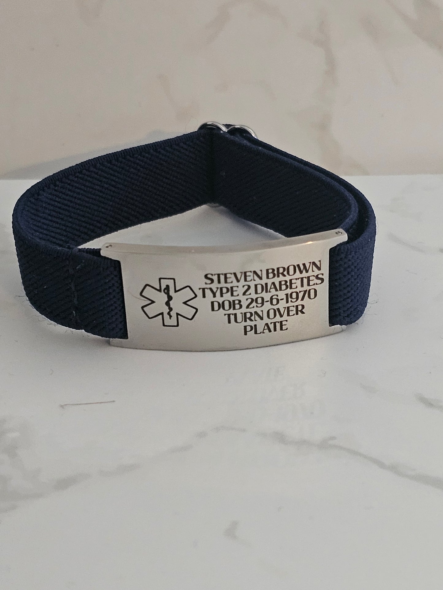 Personalised ID Bracelet/ Custom Engraved Alert Bracelet