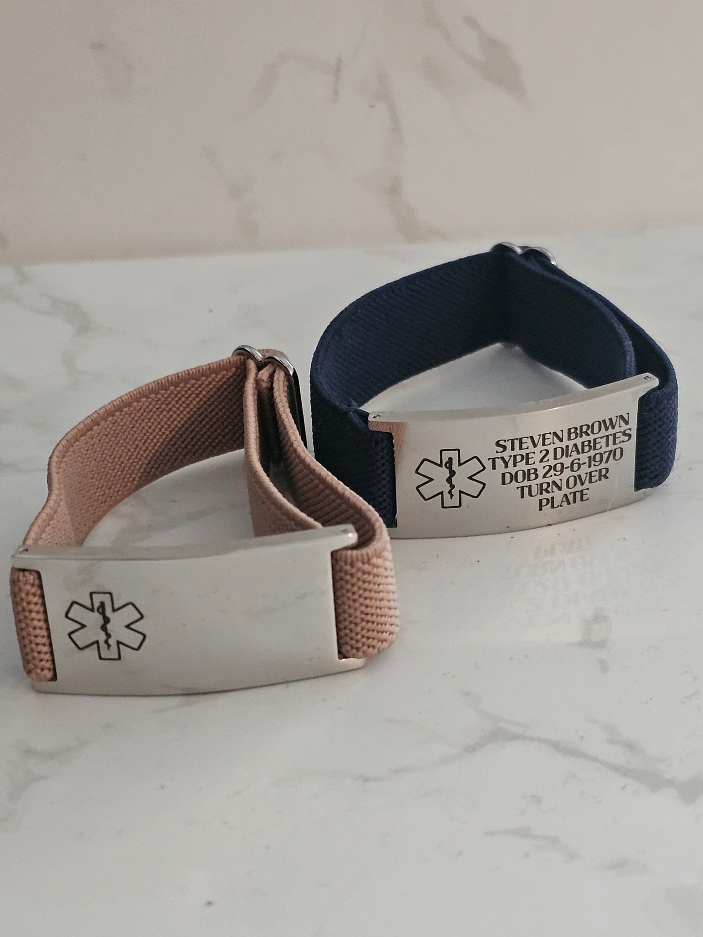 Personalised ID Bracelet/ Custom Engraved Alert Bracelet