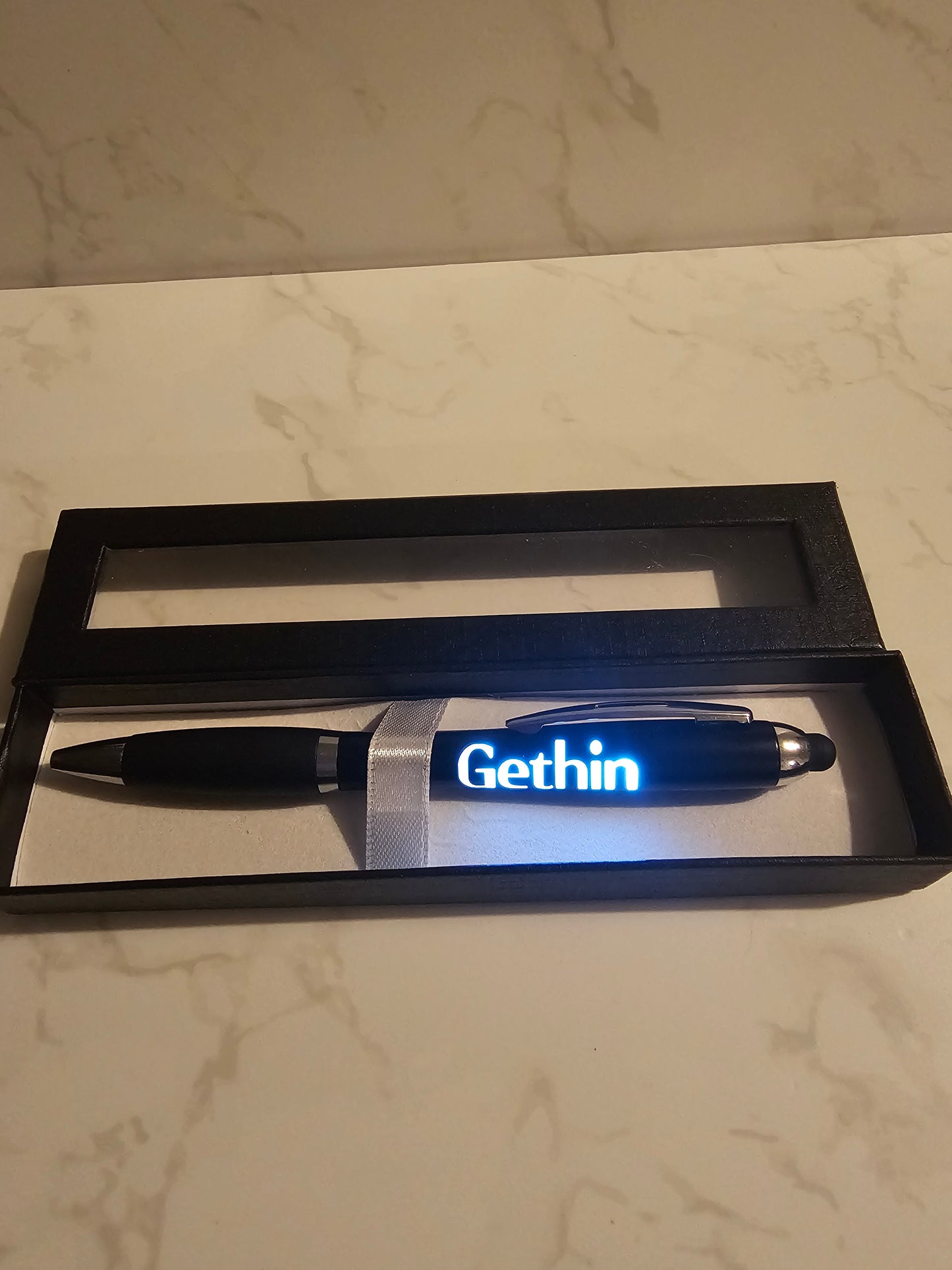 Personalised Engraved LED Pen with Gift Box