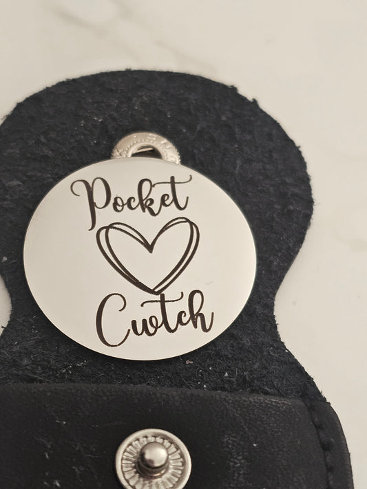 Pocket Cwtch Token/ Pocket Hug– Personalised Engraved Stainless Steel Keepsake