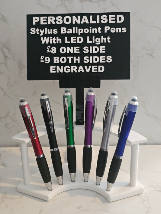 Personalised Engraved LED Pen with Gift Box